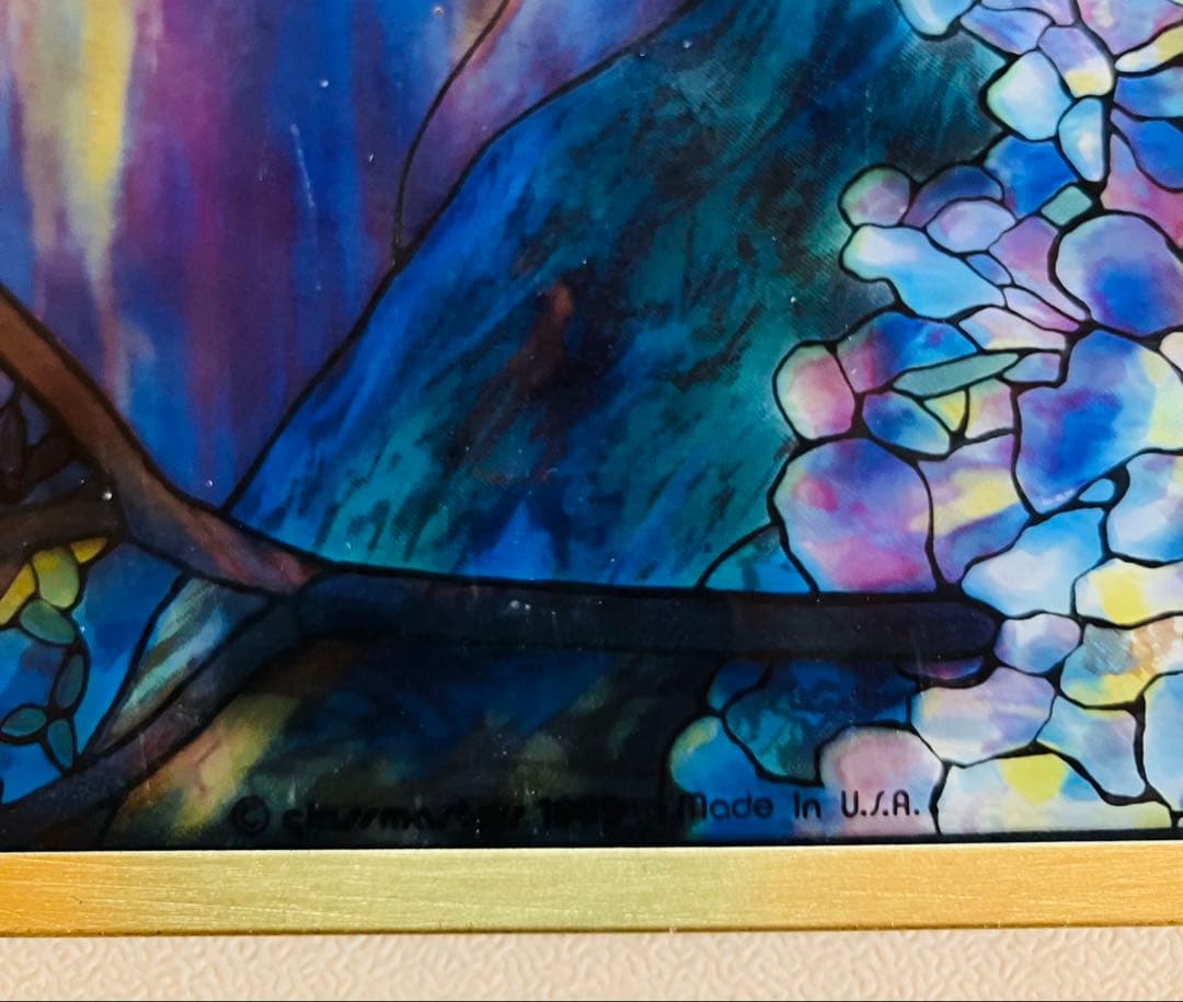 ルイス・C・ティファニー ステンドグラス 【マグノリア&アイリス】