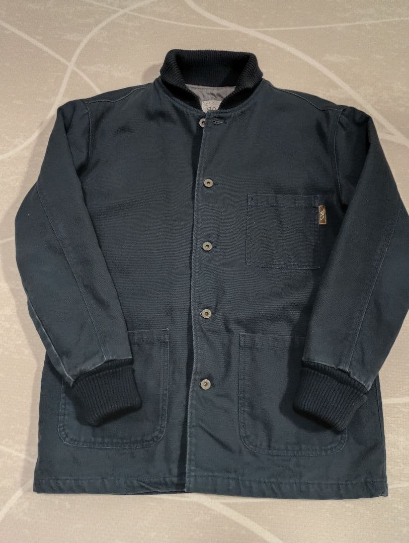 Walls ダックジャケット　月桂樹ボタン ショールカラー