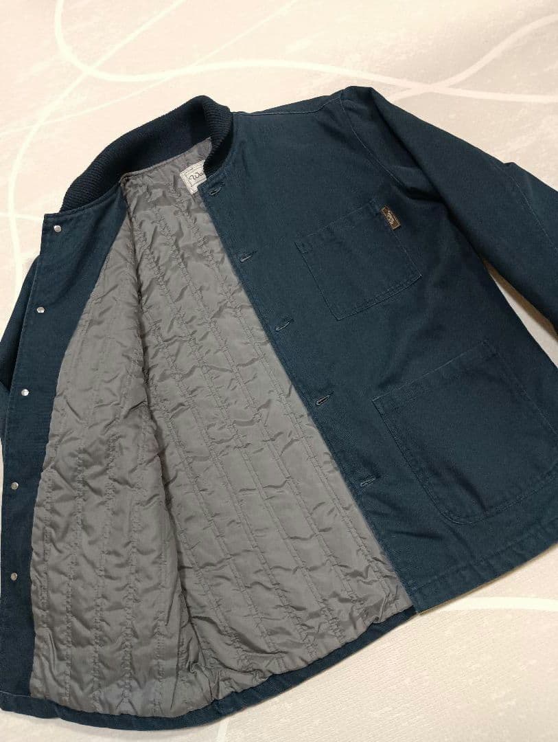 Walls ダックジャケット　月桂樹ボタン ショールカラー