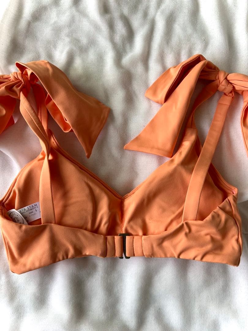 【完売】m様ALEXIA STAM [アリシアスタン] オレンジリボン水着セット