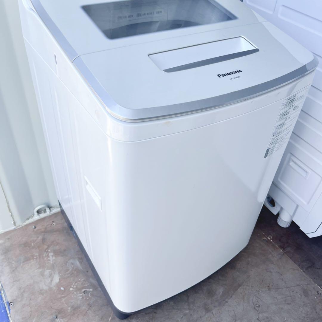 取付無料！パナソニック限定モデル！エコナビ搭載おしゃれホワイト8kg洗濯機！