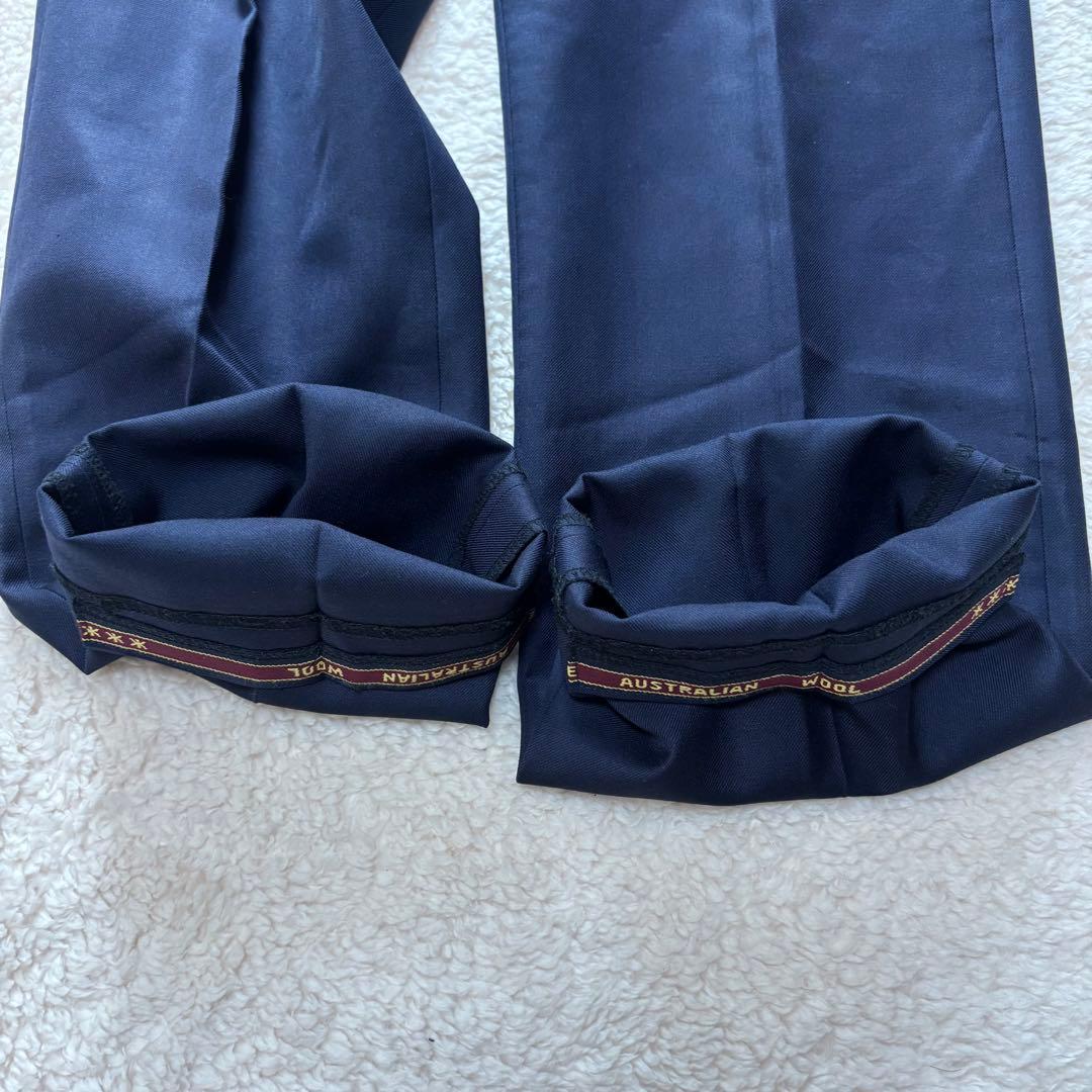 【高級】エルメネジルドゼニア スーツ スリーピース ネイビー M シェルボタン