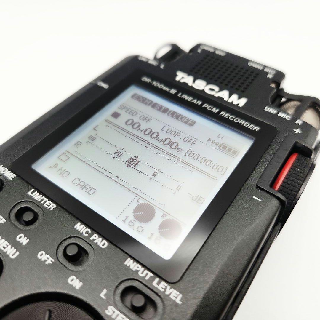 TASCAM DR-100MKIII PCMレコーダー ハイレゾ対応 廃盤品