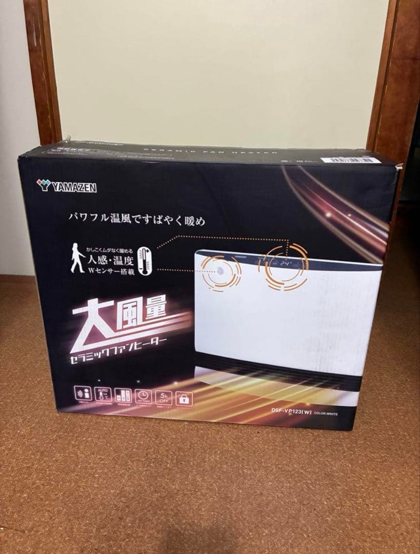 YAMAZEN セラミックファンヒーター DSF-VP123(W)