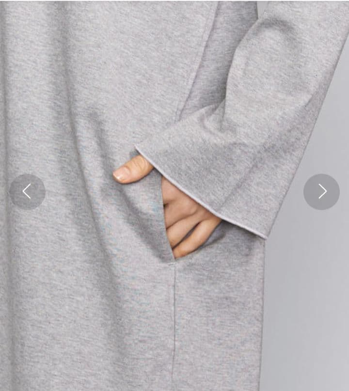 【新品】Americana コットンボートネックワンピース グレー