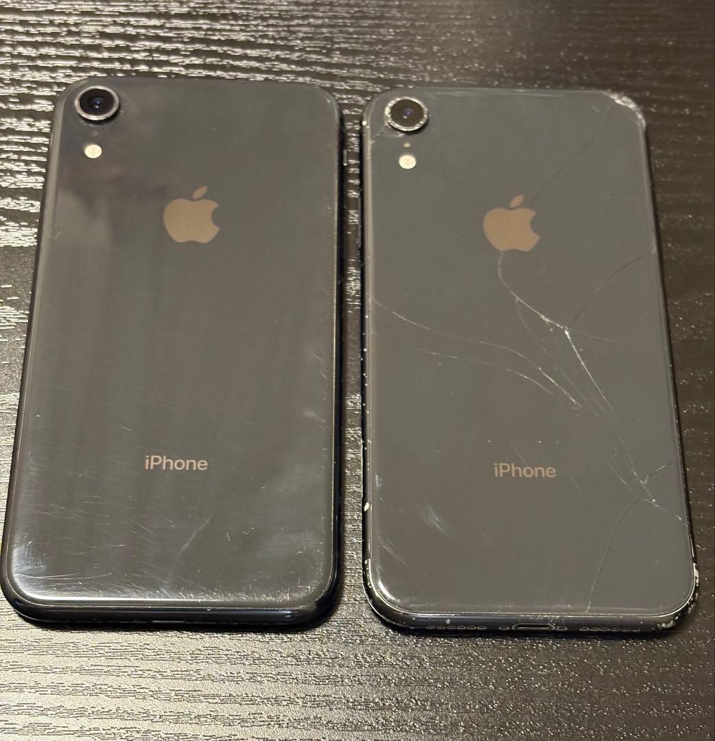 iPhone XR スマートフォン本体 ブラック　2台まとめ売り