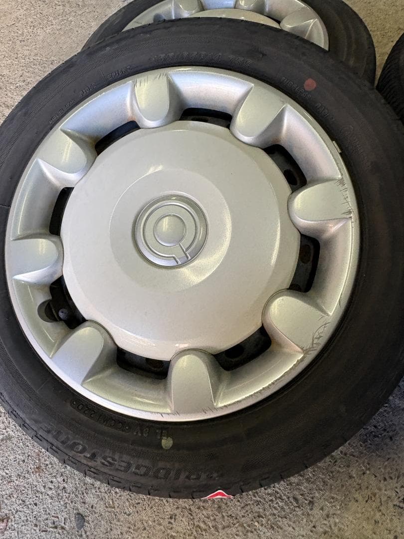 ムーヴキャンバス 純正タイヤホイールセット 155/65R14 ブリヂストン