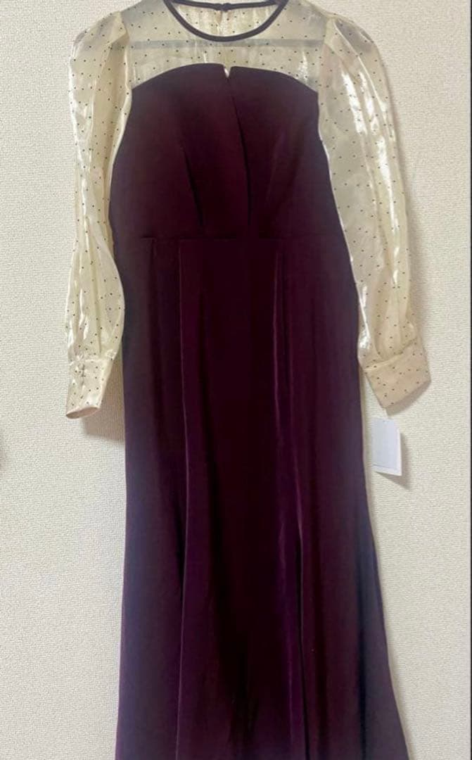 タグ付きDorry Dollドットスリーブマーメイドドレス