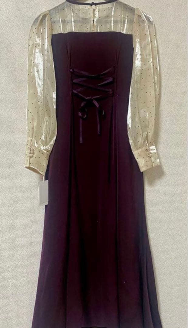 タグ付きDorry Dollドットスリーブマーメイドドレス