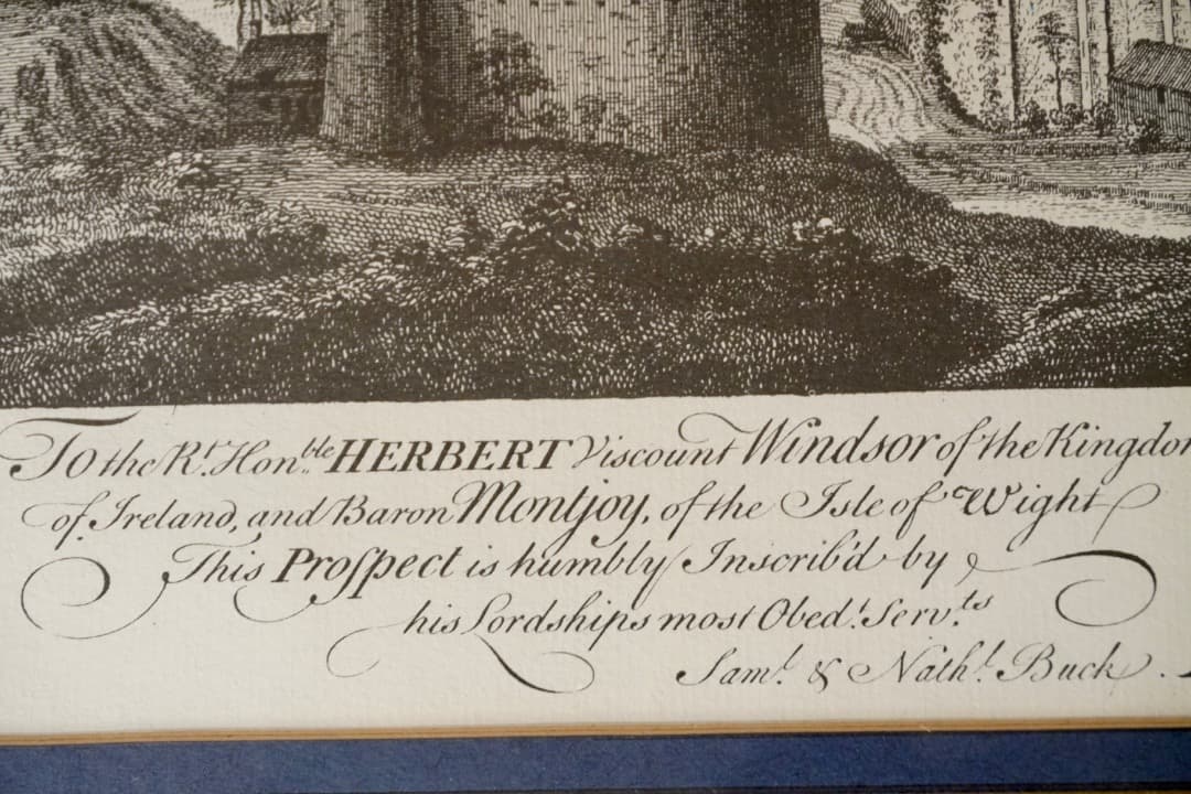 イギリス ヴィンテージ お城の絵 ウェールズ