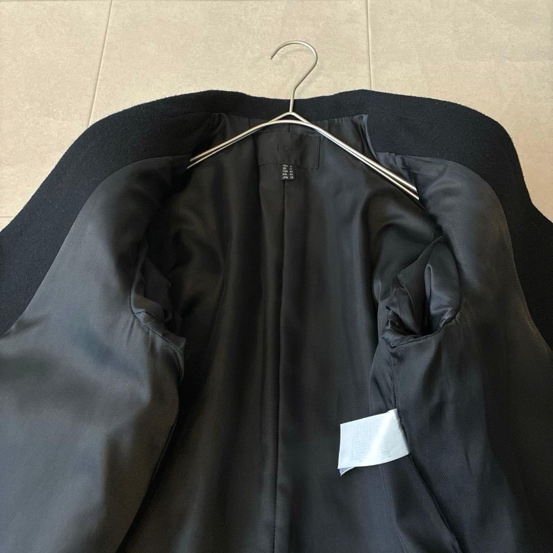 近年 美品 ICB♡ウールリバー Pコート ダブルボタン 大きいサイズ 13黒