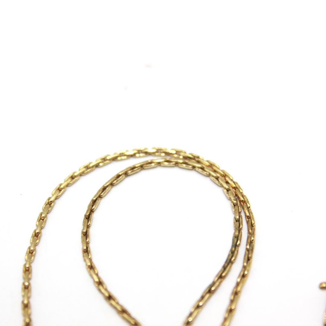 美品 Dior クリスチャンディオール CDロゴ ストーン ゴールド ネックレス