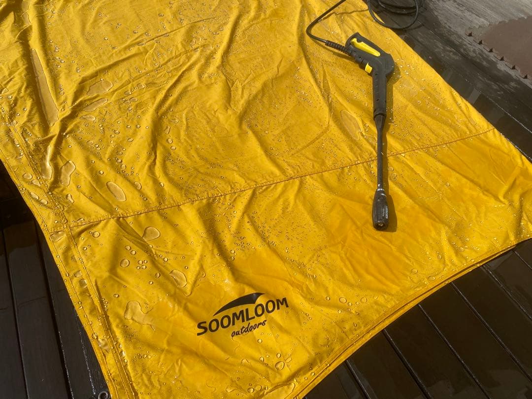 SOOMLOOM イエロー TCタープ + ポール2本