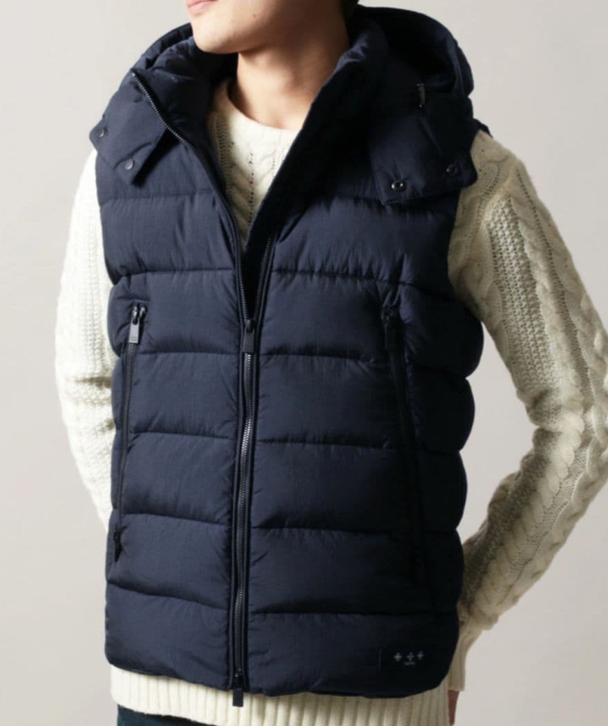 タトラス ダウンベスト XL サイズ4 クローネ ネイビー