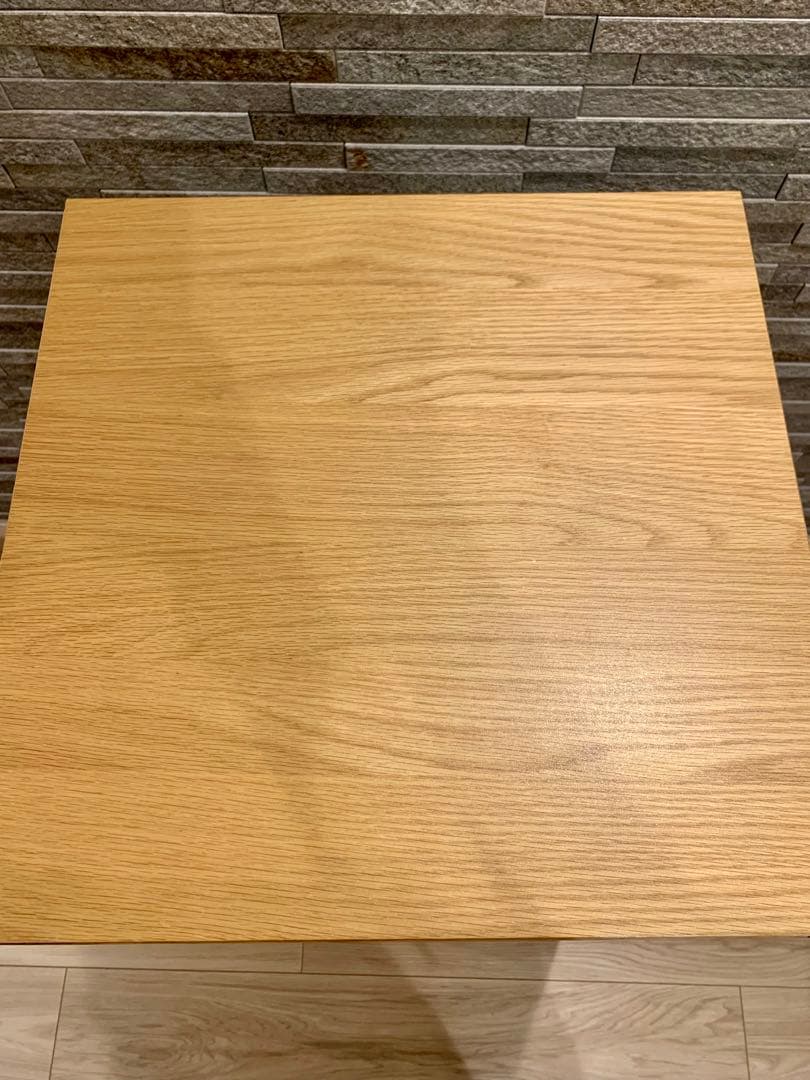 無印良品　木製キャビネット　ガラス扉　スリム　オーク材