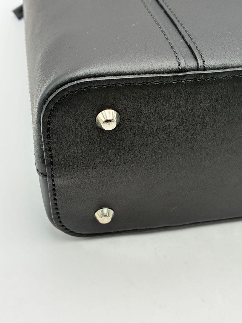 バーバリー オールレザー ノバチェック ハンドバッグ