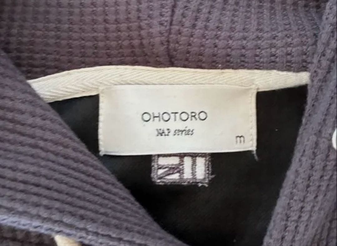 トップス OHOTORO Nap Waffle Zipper Hoodie Msize