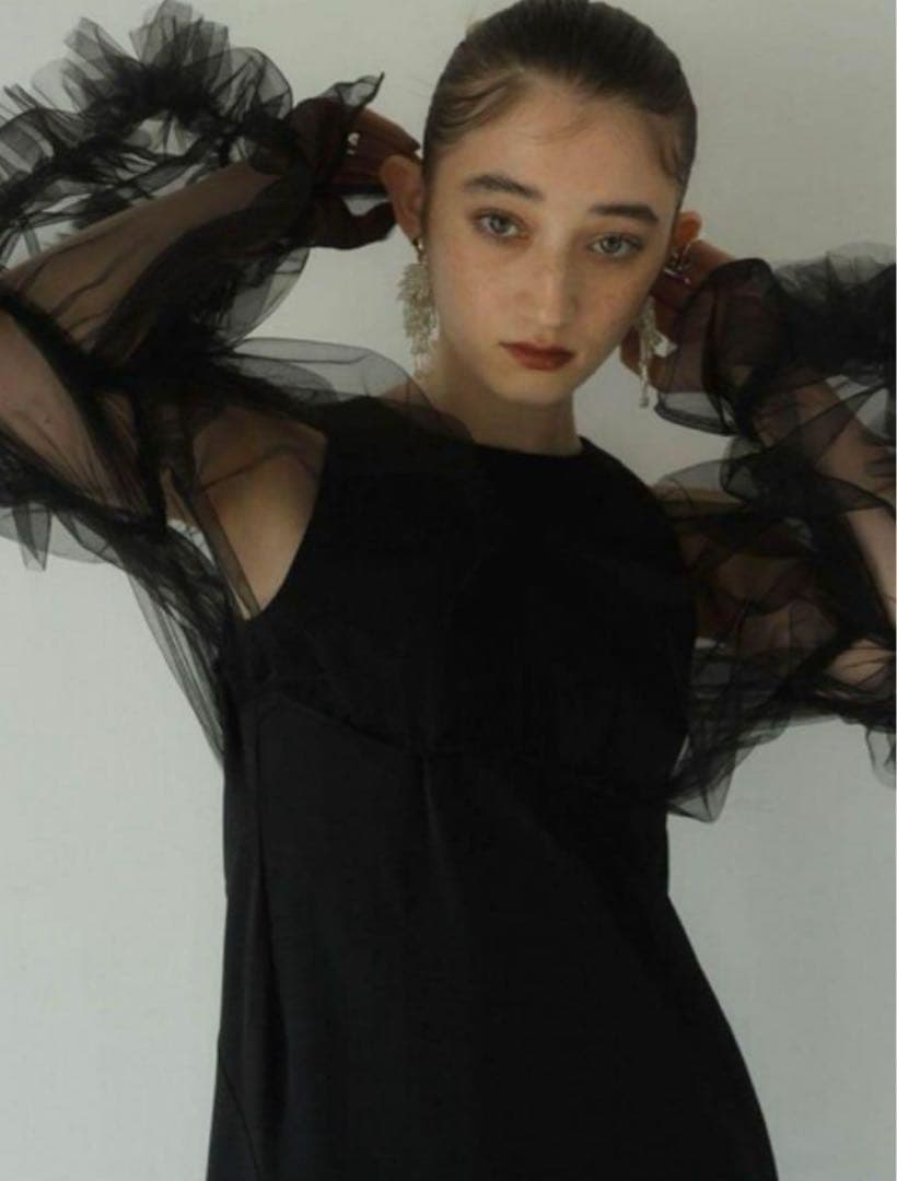 スーツ・フォーマル・ドレス Knuth Marf /tulle bolero one piece Black