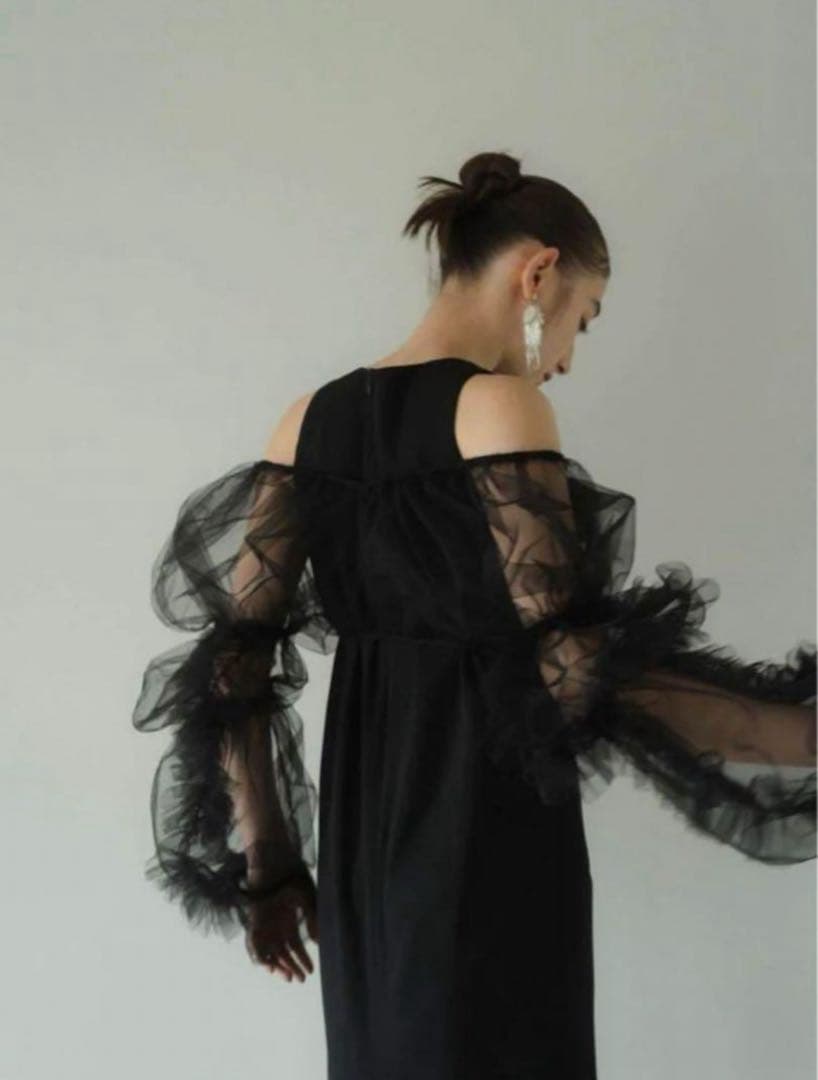 スーツ・フォーマル・ドレス Knuth Marf /tulle bolero one piece Black