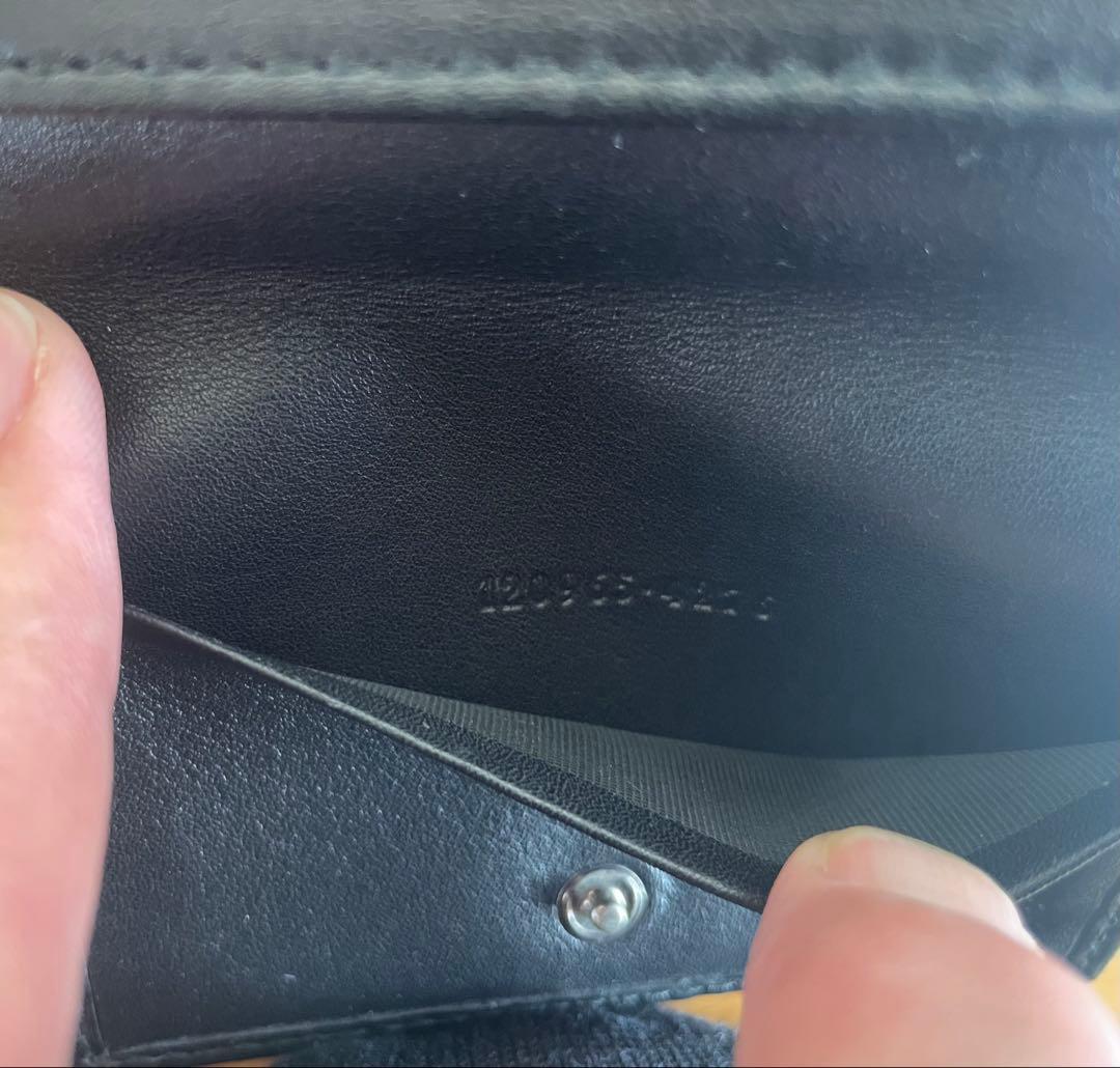 GUCCI グッチ　ブラック レザー 名刺入れ