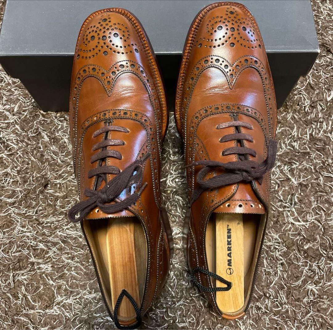 BURBERRY バーバリー 大塚製靴製 革靴 フルブローグ 25cm