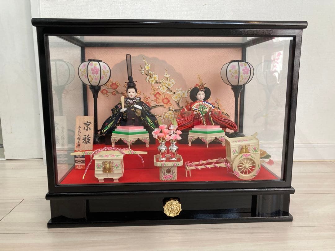 雛人形 ガラスケース入り ひな祭り