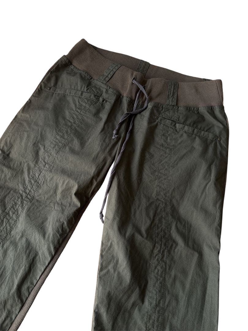 goa風 ブラウン カーキ ブーツカット スエット y2k グランジ