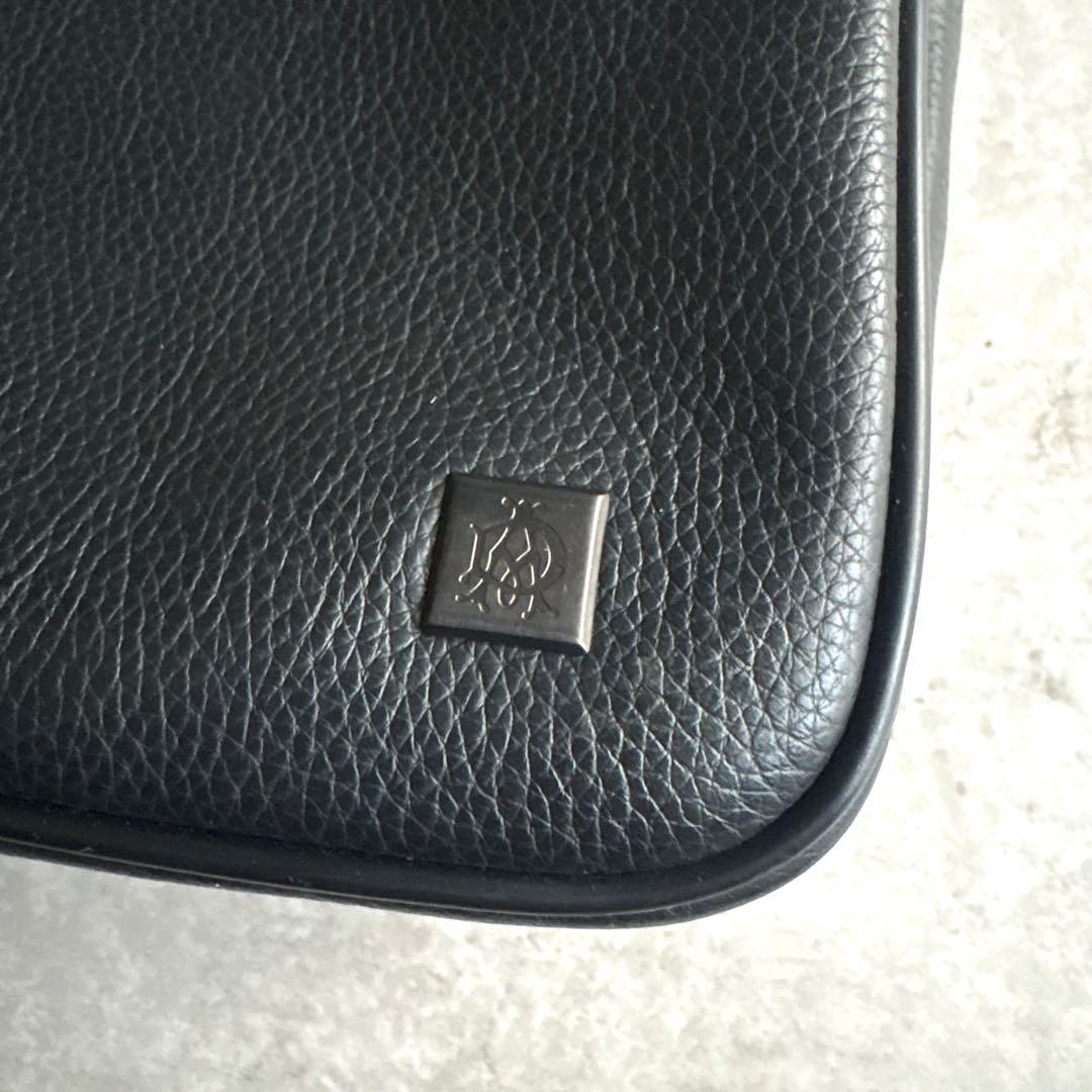 【のりぴ様】dunhill メタルタグ ショルダーバッグ グレインレザー