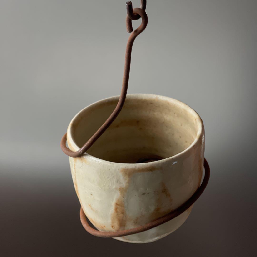 激レアアイテム　自在鉤花器セット　陶芸家市川孝作品　一点物　新品未使用