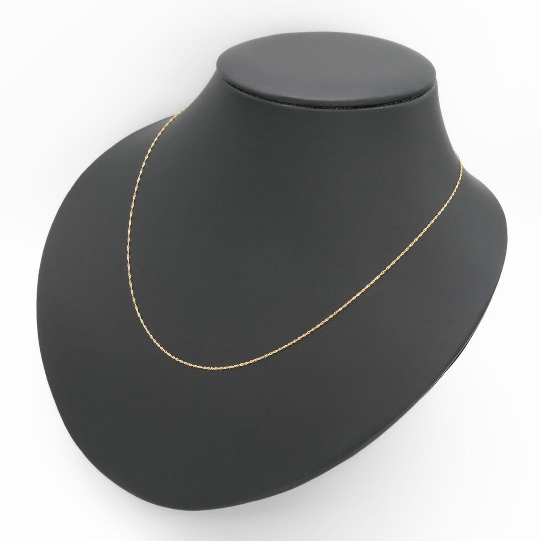 新品❗️K18YG イエローゴールド 0.12スクリュー アジャスター付 45cm