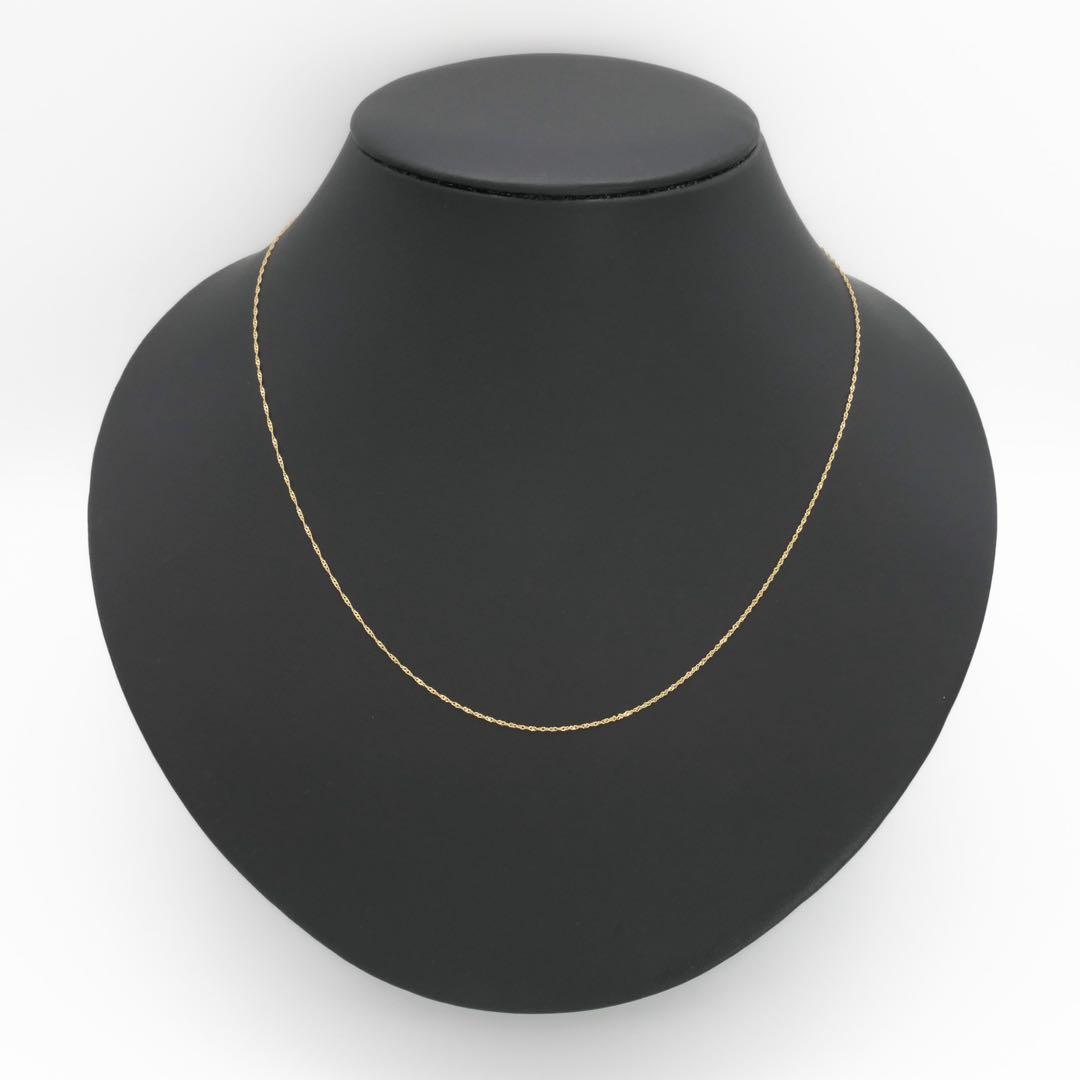 新品❗️K18YG イエローゴールド 0.12スクリュー アジャスター付 45cm