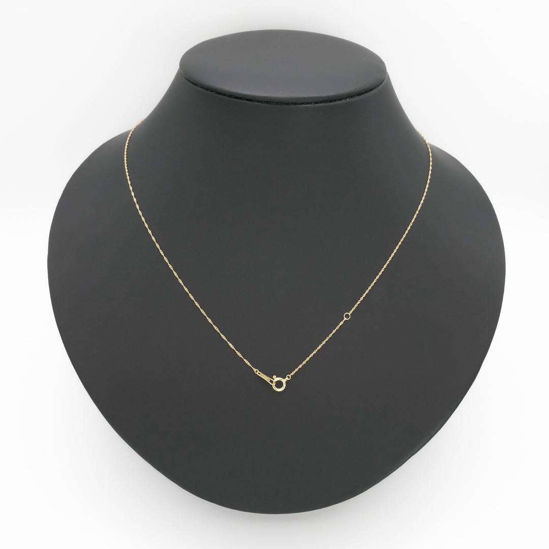 新品❗️K18YG イエローゴールド 0.12スクリュー アジャスター付 45cm