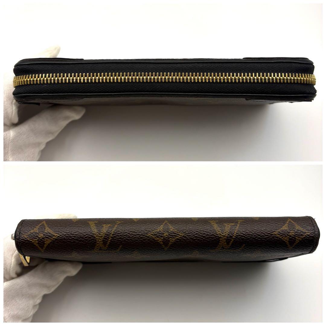 【新型】ルイヴィトン モノグラム ジッピーウォレット レティーロ ブラック