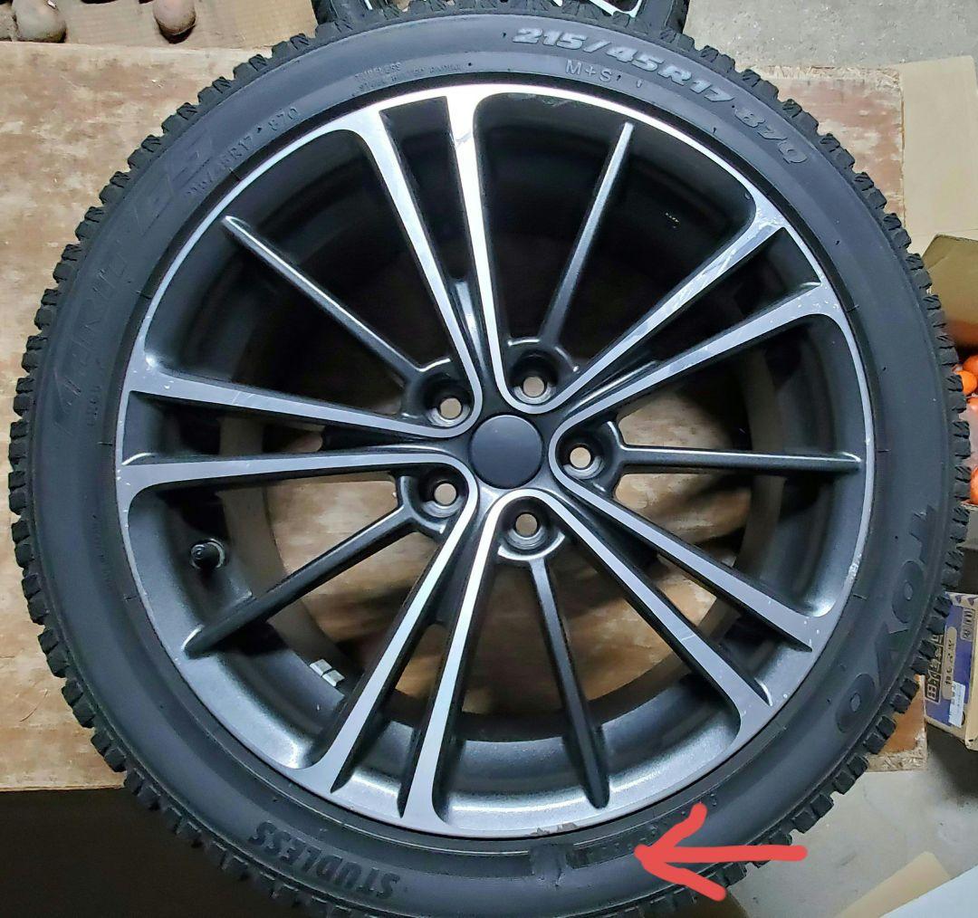 値下げ！86/BRZ ZN6/ZC6 純正ホイール 17インチ スタッドレス付き