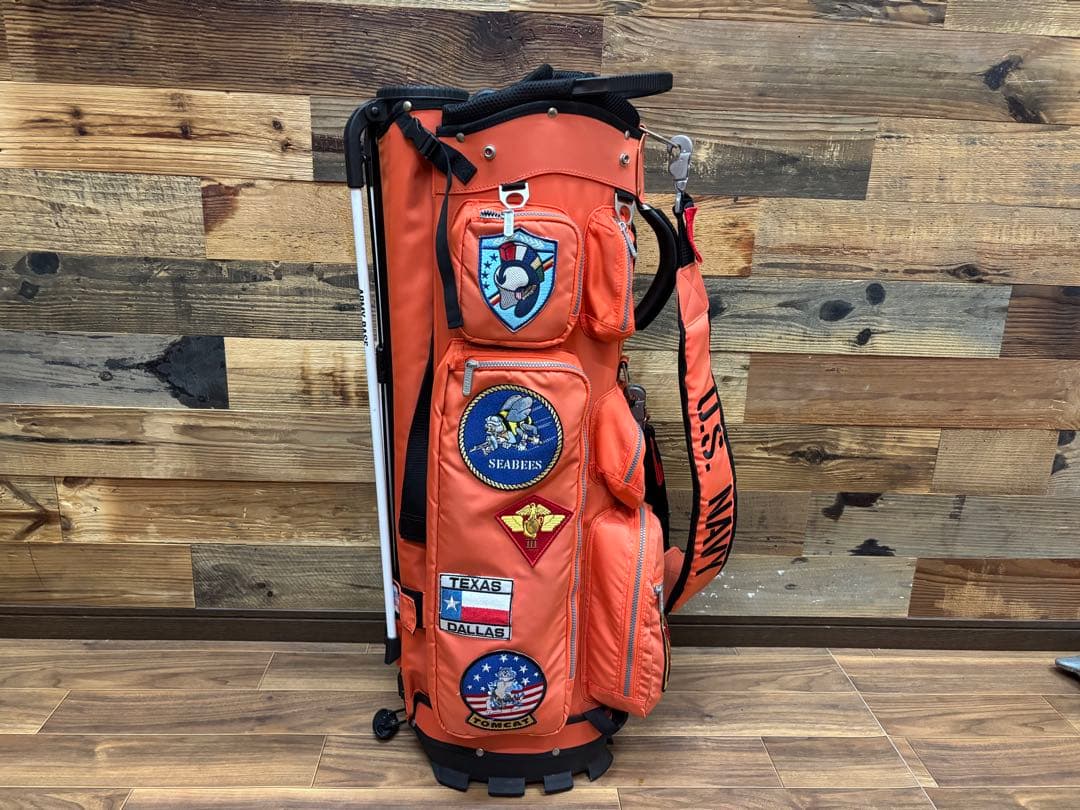 アーミーベースコレクション　 キャディバッグ オレンジ