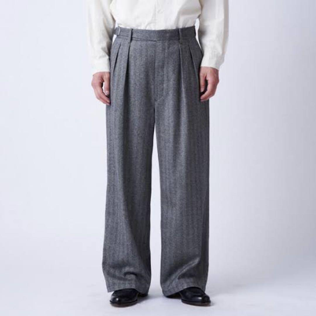 パンツ phlannel Wool Gurkha Wide Trousers
