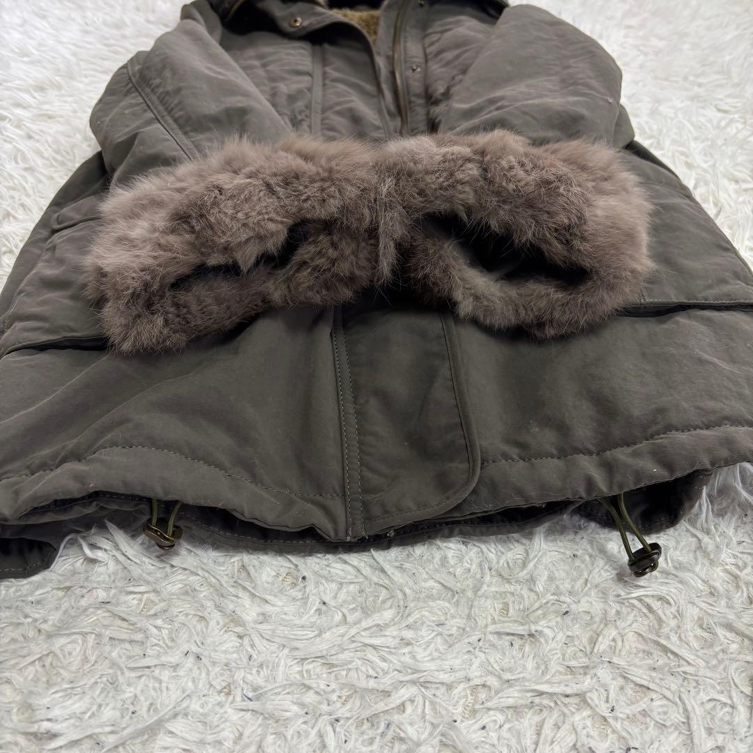 ✨美品✨イネド ラビットファー ボアライナー付 モッズコート