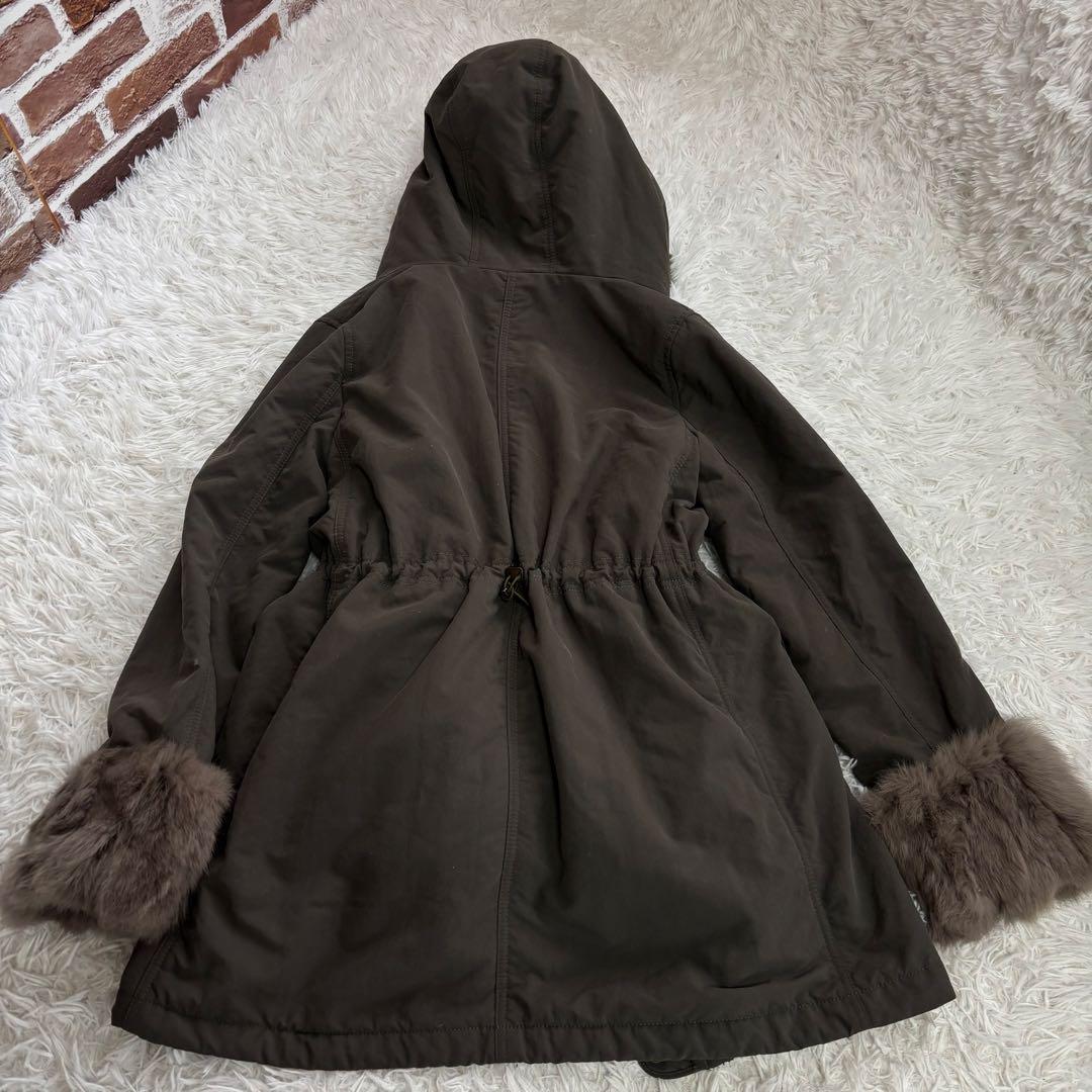 ✨美品✨イネド ラビットファー ボアライナー付 モッズコート