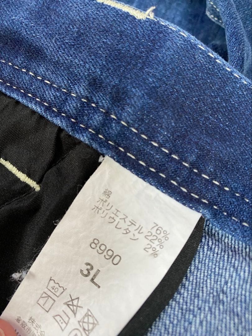 寅壱デニム　上下セット　size 3L