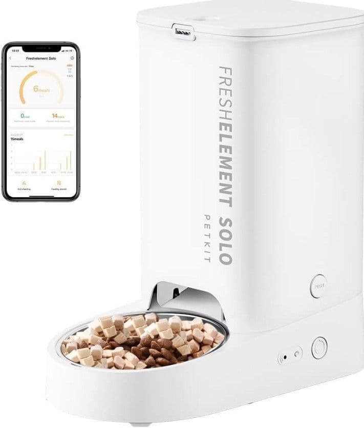 【PETKIT SOLO】自動給餌器 (カメラなし) タイマー式 (ホワイト)