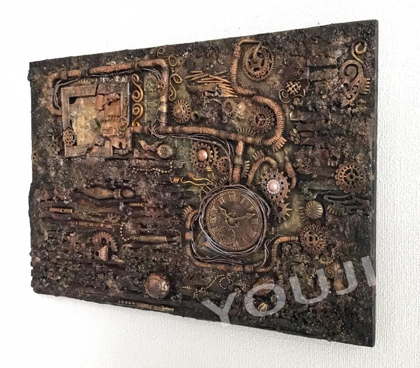 テクスチャーアート スチームパンクアート 立体画 原画1点もの SP #6