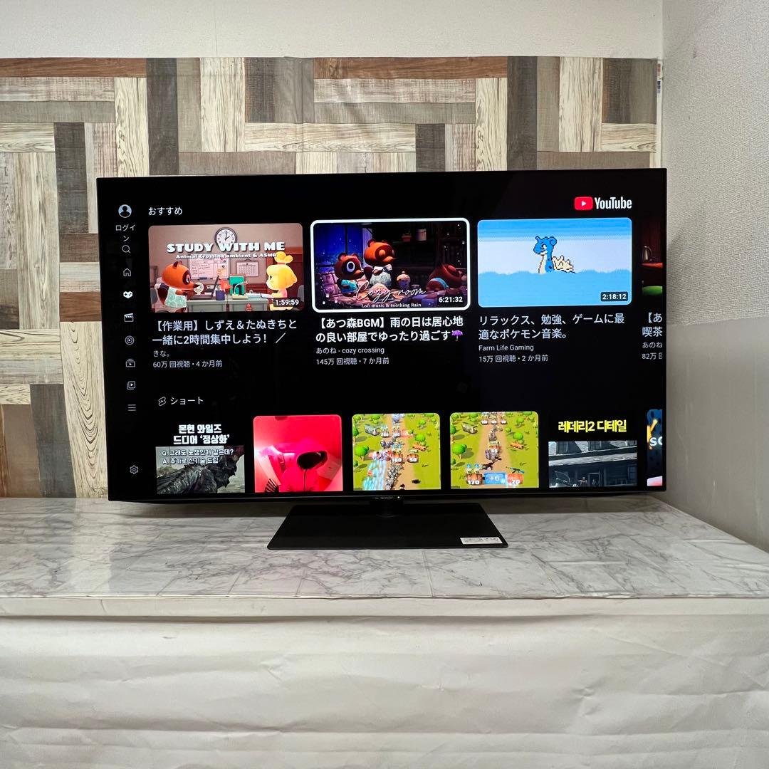 前回購入者さん専用3年前購入シャープ55型4K有機ELテレビ YouTube可