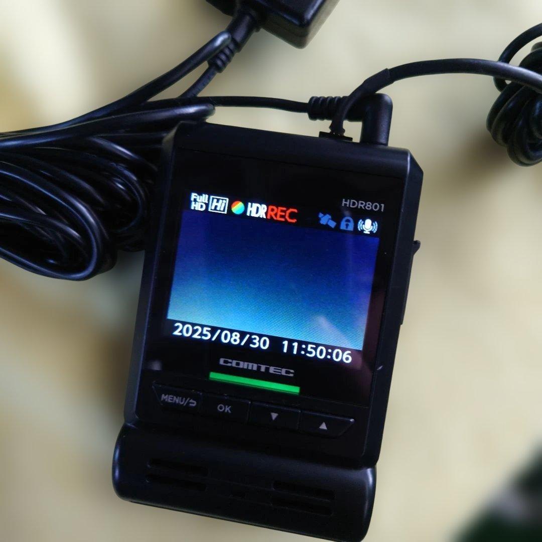 ✩送料込み✩COMTEC HDR801 前後型ドライブレコーダー