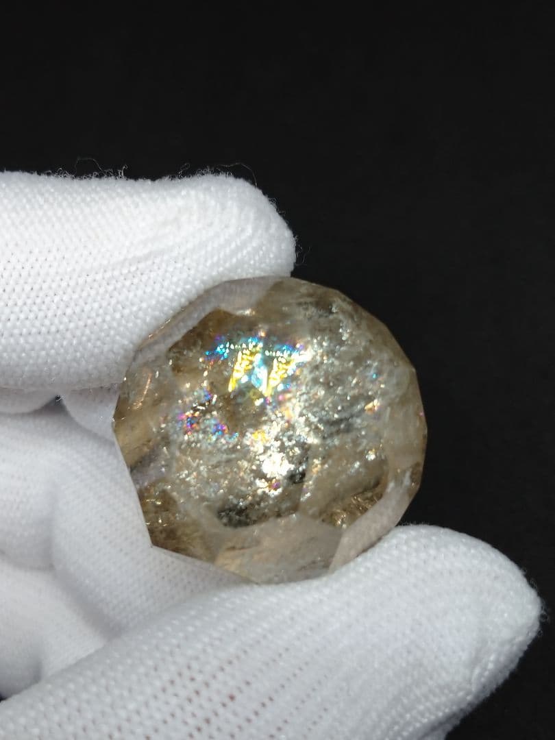 天然石■シトリン■多面カット玉■七星陣■これもマジやばいやつ■台座オマケ