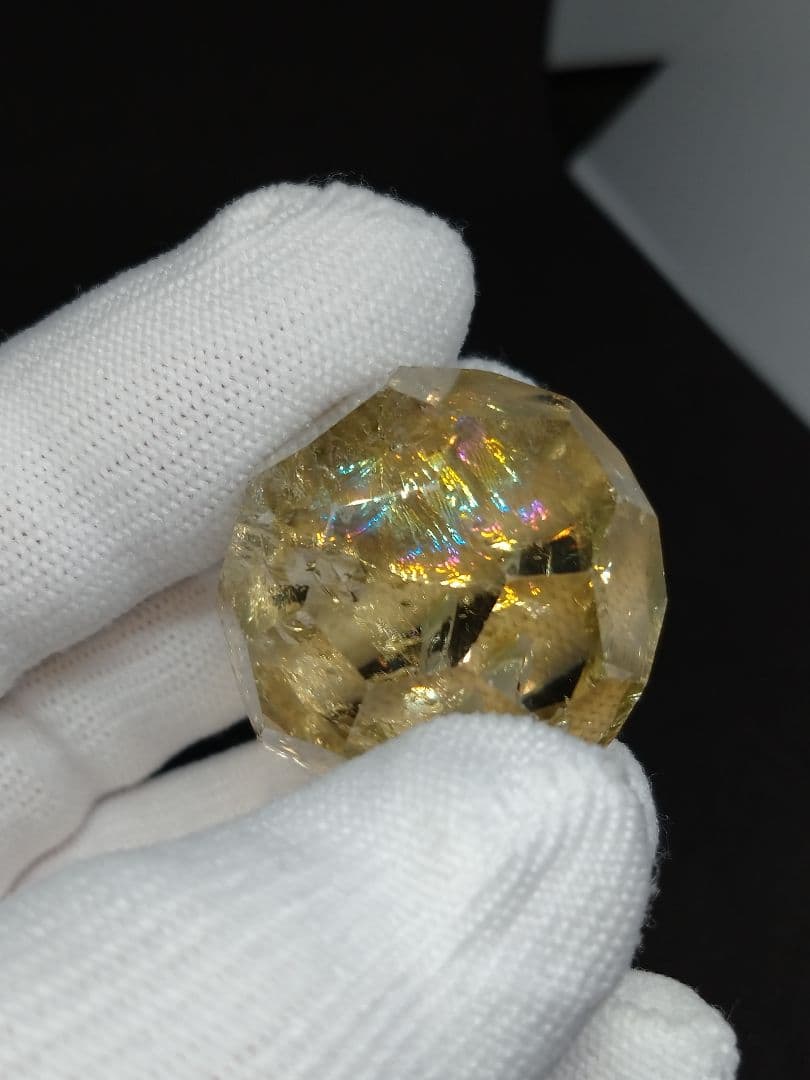 天然石■シトリン■多面カット玉■七星陣■これもマジやばいやつ■台座オマケ