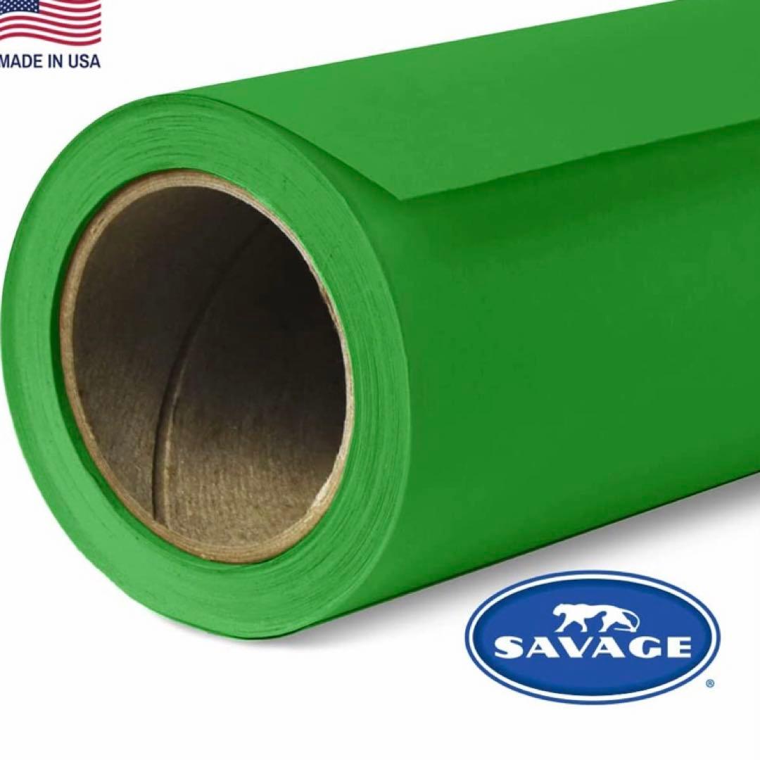 Savageシームレスな背景紙、107インチ幅X 12ヤード　テックグリーン