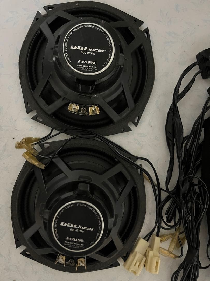 アルパイン スピーカー17cm DDL-RT17S ACR50Wに装着しましたN