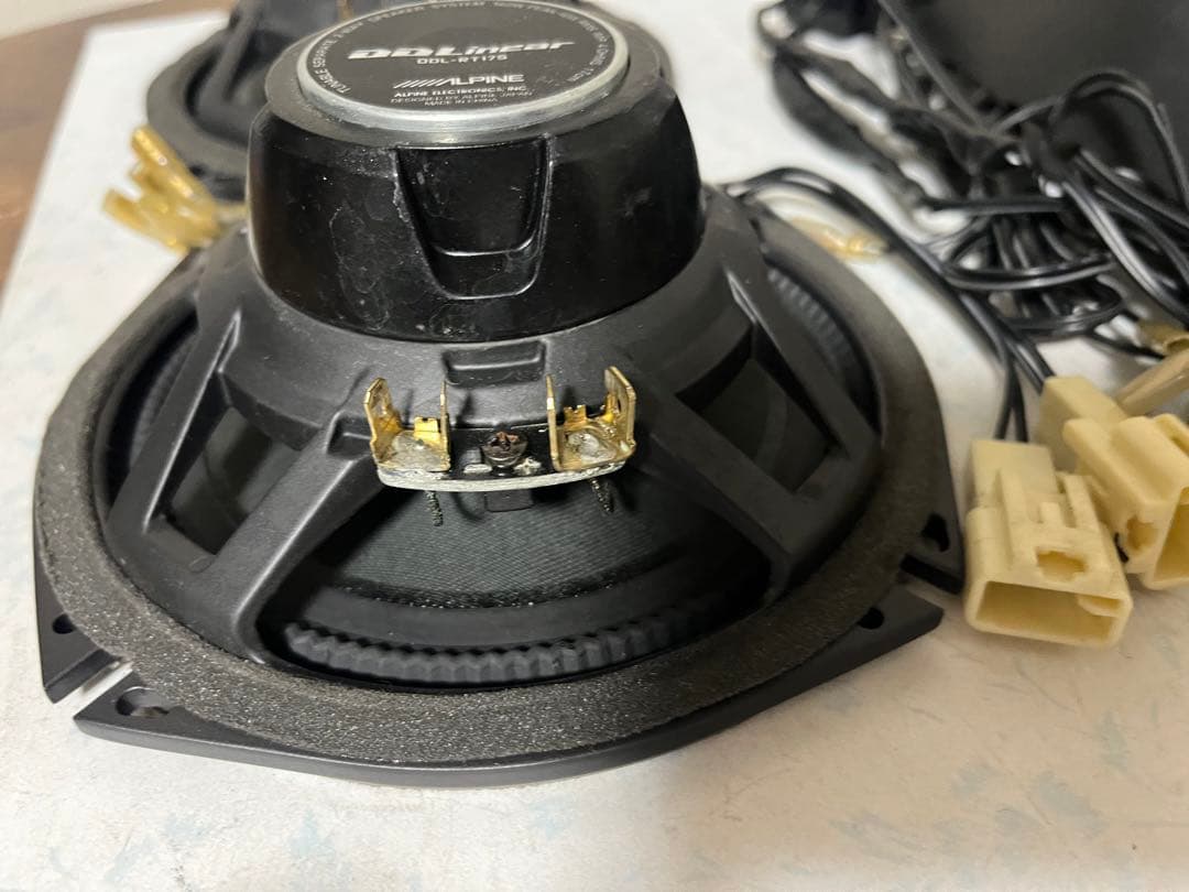 アルパイン スピーカー17cm DDL-RT17S ACR50Wに装着しましたN