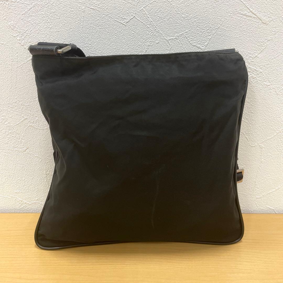 ■ PRADA プラダ ショルダーバッグ ナイロン レザー ブラック