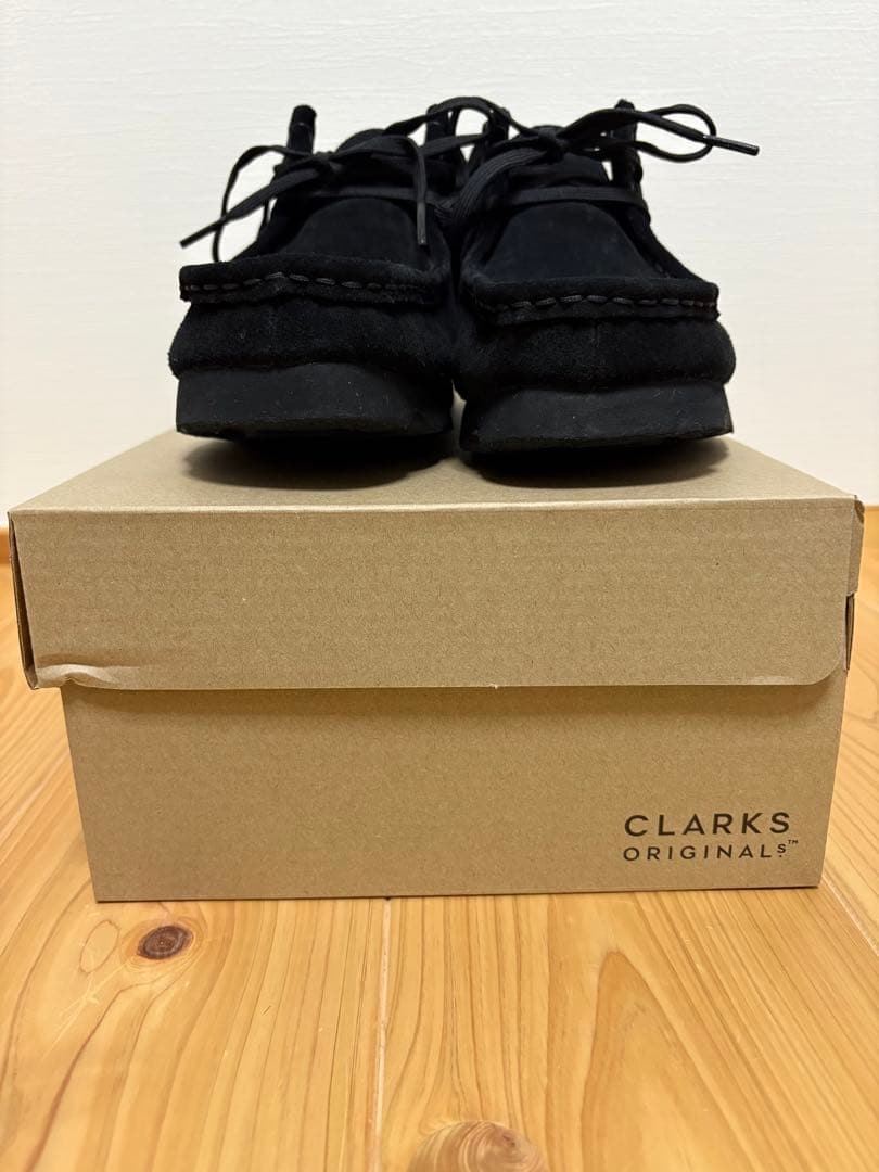 CLARKS クラークスワラビー ゴアテックス シューズ　ブラック　26センチ